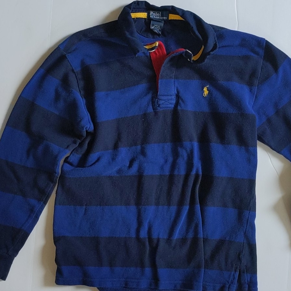 Polo 2 shaded blue boys shirt
